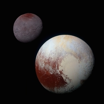 Charon and Pluto Strikingly Different Worlds 