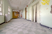 Checkered Floor in an abandoned nursing home in Upstate New York OC - x