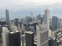 Chicago Illinois from atop the th floor of the Willis Tower