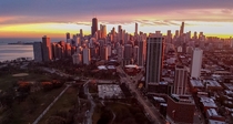 Chicago Illinois - Sunset 