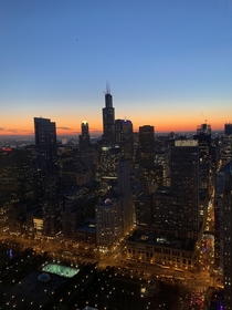 Chicago  in the evening