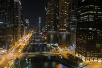 Chicago long exposure from my hotel room