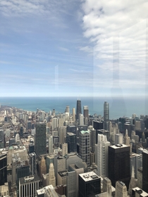 Chicago Northside from the sears tower top floor