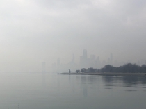 Chicago peeks through the fog