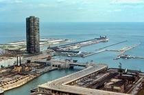 Chicagos Lake Shore drive and its  degree corners in the s prior to its redesign in the s