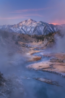 Chilly morning -F at Hot Creek Geological Site outside of Mammoth Lakes CA  matt_thomson_visuals