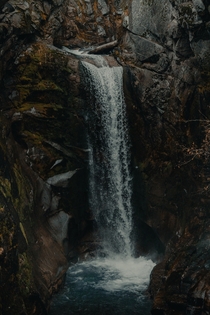 Christine Falls in Mount Rainier National Park Washington 