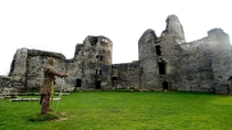 Cilgerran Castle in Pembrokshire Wales Complete With Wicker Knight 