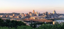 Cincinnati at sunset 