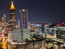 City lights in Atlanta Georgia