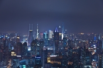 City lights in Shanghai 