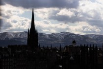 City meets earth Edinburgh Scotland
