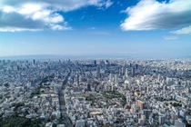 Cityscape of Osaka Kansai Japan