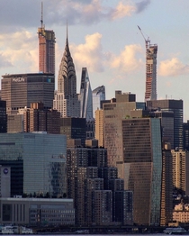Classic  modern and futuristic skyscrapers forming the interesting skyline of New York