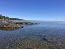 Clear Water of Lake Superior at High Rock Bay near Copper Harbor MI 