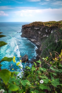 Cliffs in South Kuta Bali Indonesia 