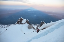 Climbing in the Shadow of Mt Hood OR 