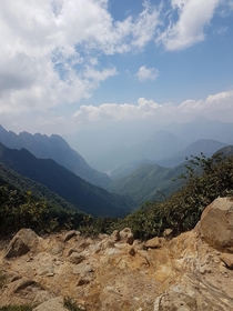 Climbing the roof on Indochina nearing the peak of Mt Phan Xi Pan   x 