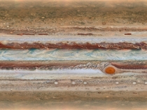 Close-up of Jupiters clouds 