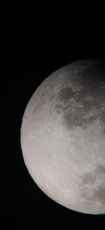 Close-up of last nights super moon