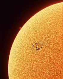 Close-up of Sunspot AR