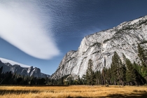 Cloud formations at Yosemite 