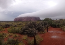 Cloud over Uluru Australia  Photograph by Warren Brown 