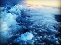 Clouds from the airplane