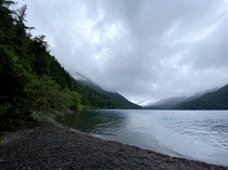 Clouds over Lake Crescent Olympic National Park 
