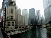 Cloudy Chicago River