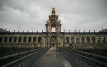 Cloudy day in Dresden Germany 