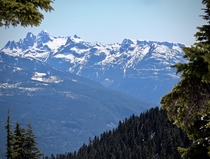 Coast Mountain Range from Round Mtn British Columbia 