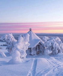 Cold house in Finland