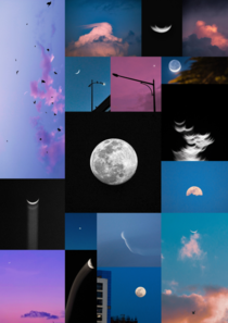 Collage of my favourite clicks of a Moon OC