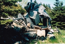 Collapsed house Nova Scotia 