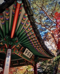 Colorful gazebo in Seoul Korea