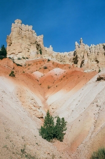 Colorful sediment in Bryce Canyon National Park UT 