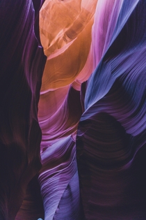 Colorful Waves in Antelope Canyon AZ 