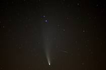 Comet NEOWISE and a meteor 