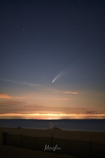 Comet Neowise over Longisland Ny