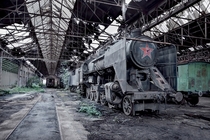 Communist era steam train - Hungary Part of Soviet Ghosts series by Rebecca Litchfield album in comments 