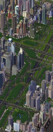 Complex junction I made in SimCity  