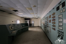 Control room in abandoned aircraft aerodynamics research facility in England wwwobsidianurbexphotographycom 