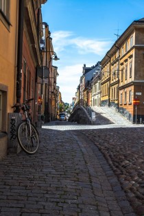 Cool alley in Stockholm Sweden close to slussen