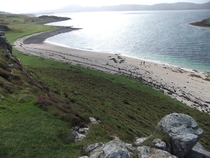 Coral sand beach Isle of Skye Scotland  x  OC