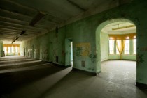 Corridor at Athens Lunatic Asylum in Ohio 