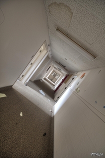 Corridor Inside the Abandoned Chedoke Hospital in Hamilton Ontario 