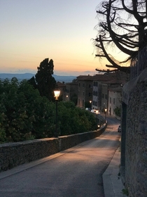 Cortona at Sunset Italy 