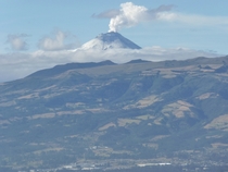 Cotopaxi volcano erupting yesterday x 