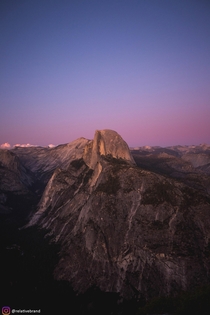 Cotton Candy Skies with Half Dome Yosemite NP 